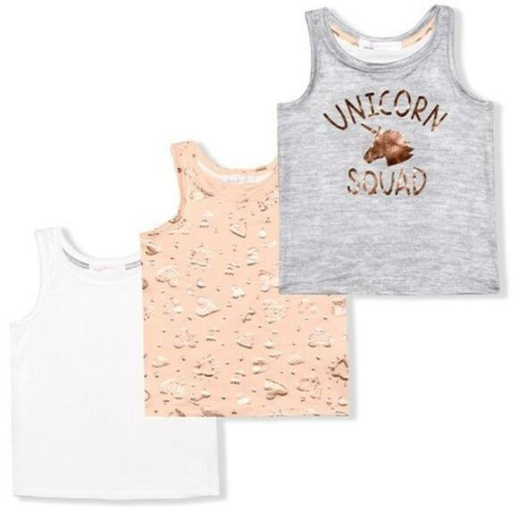 GRAY Unicorn Squad Sleeveless Tank Set - Picture 1 of 1